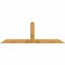 Ekena Millwork Portland Rough Sawn Timber Gable Bracket, Western Red Cedar, 96"W x 32"H x 2"D x 6"F, 8/12 Pitch GBW096X32X0206POR00RWR - alternate 1